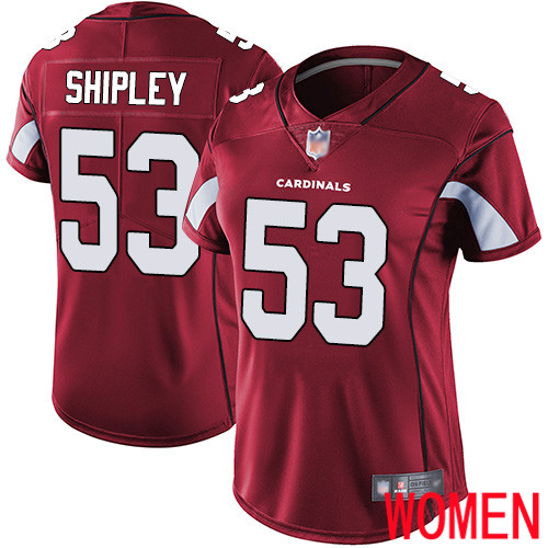 Arizona Cardinals Limited Red Women A.Q. Shipley Home Jersey NFL Football #53 Vapor Untouchable->arizona cardinals->NFL Jersey